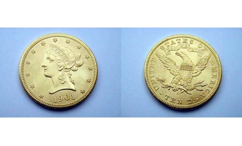 Stati Uniti, 10 Dollari 1901 San Francisco (Liberty) FDC